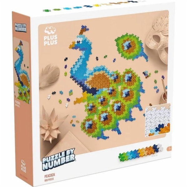 Plus Plus PLUS-PLUS PUZZLE PODLE ČÍSEL TAPKA - 800 DÍLŮ