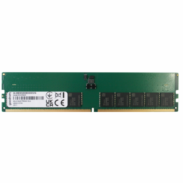 Goodram UDIMM ECC 32GB DDR5 2Rx8 5600MHz PC5-44800 W-MEM5...