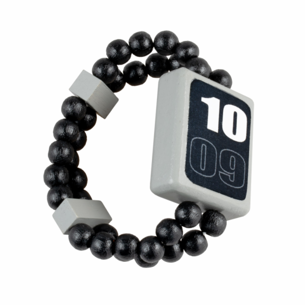 Detoa Dřevěné oboustranné hodinky růžové