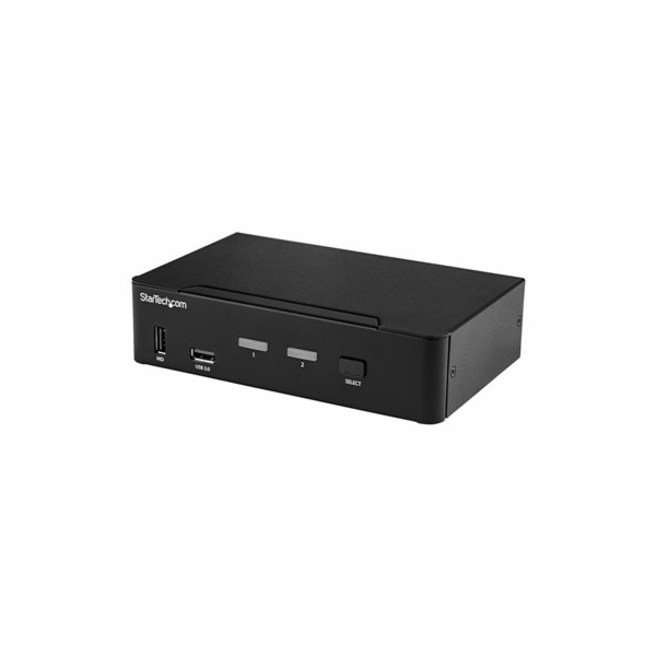 StarTech.com 2 Port DisplayPort KVM Switch, 4K 60Hz, Sing...