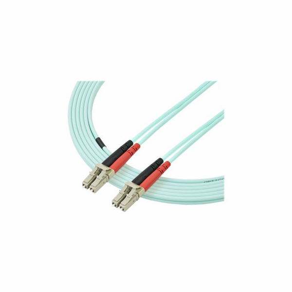 Startech 5m Fiber Optic Cable - 10 Gb Aqua - Multimode Du...