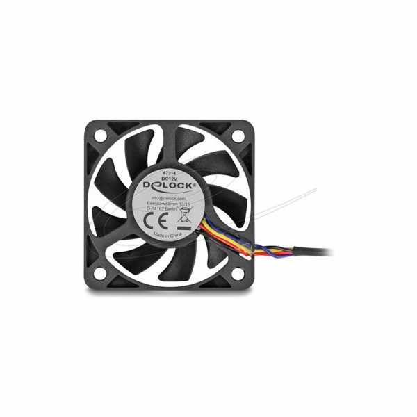 Delock - Ventilátor skríne - axial - 50 mm - cerná