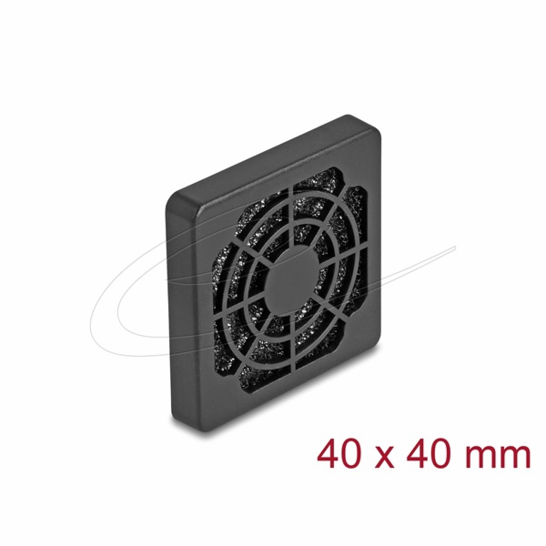 Delock - Mrížka ventilátoru - with dust filter - cerná