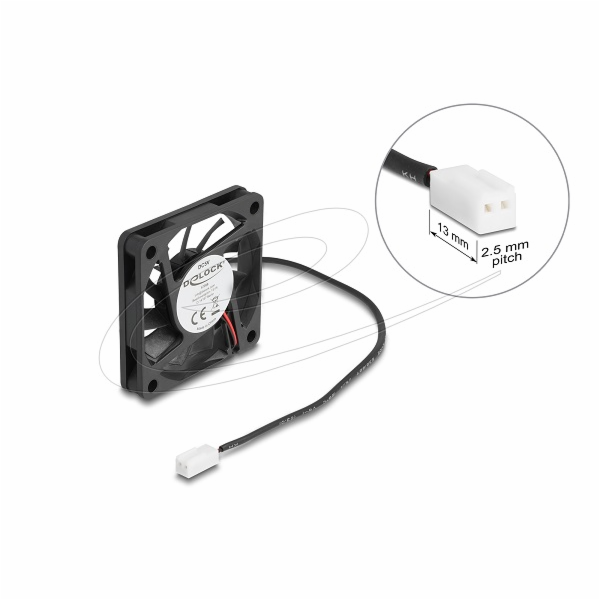 Delock - Ventilátor skríne - axial - 60 mm - cerná
