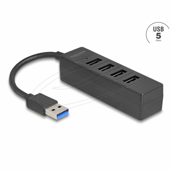 Delock - Rozbocovac - 5 Gbps, USB-A - 4 x USB 3.2 Gen 1 -...