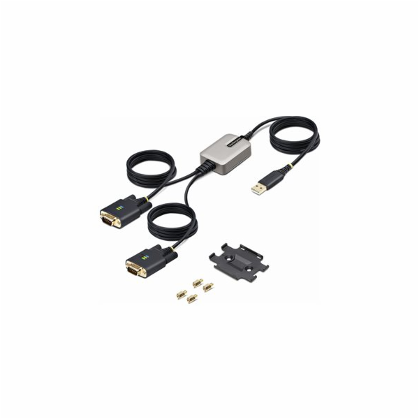 StarTech.com 13ft (4m) 2-Port USB to Serial Adapter Cable...
