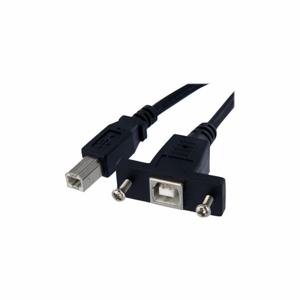 StarTech 3 ft Panel Mount USB Cable B to B - F/M - Panel ...