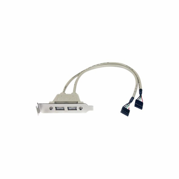 StarTech.com 2 Port USB A Female Low Profile Slot Plate A...