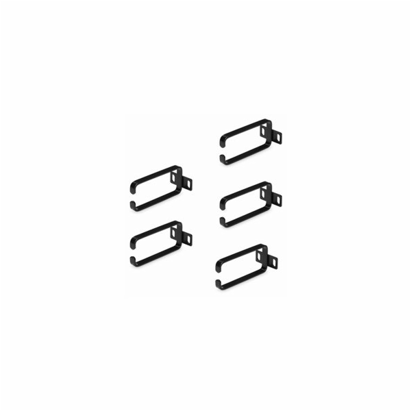 StarTech.com 5-Pack 1U Vertical Cable Management D-Ring H...