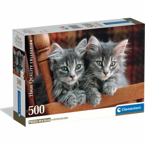 Clementoni - Puzzle 500 Koťata