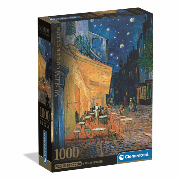 Clementoni - Puzzle 1000 Muzeum Kavárenská terasa V. Gogh