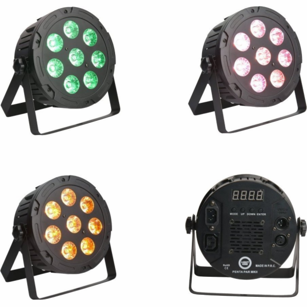 LIGHT4ME LIGHT4ME Penta Par 8x12W MKII RGBWA LED tenká st...