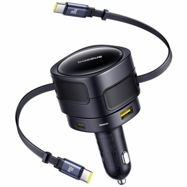 Baseus Enjoyment Max nabíječka do auta s kabely USB-C+USB...
