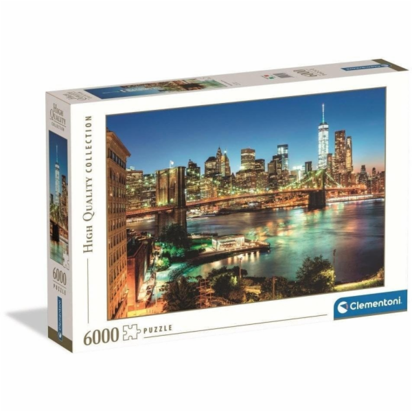 Clementoni - Puzzle 6000 Světla Brooklynského mostu