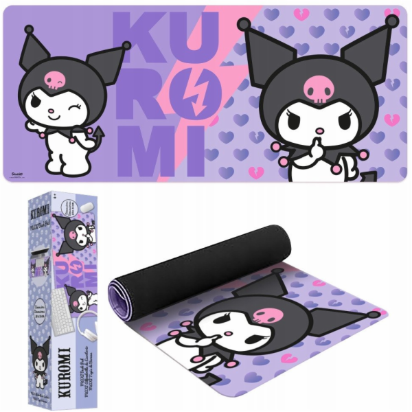 Kids Euroswan Podložka pod myš 80x35cm Kuromi Hello Kitty