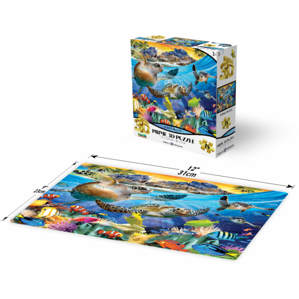 PRIME 3D PUZZLE - Želví pláž 48 dílků