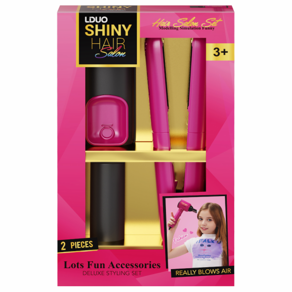 Kadeřnický sada Žehlička, 2 díly se zvukem