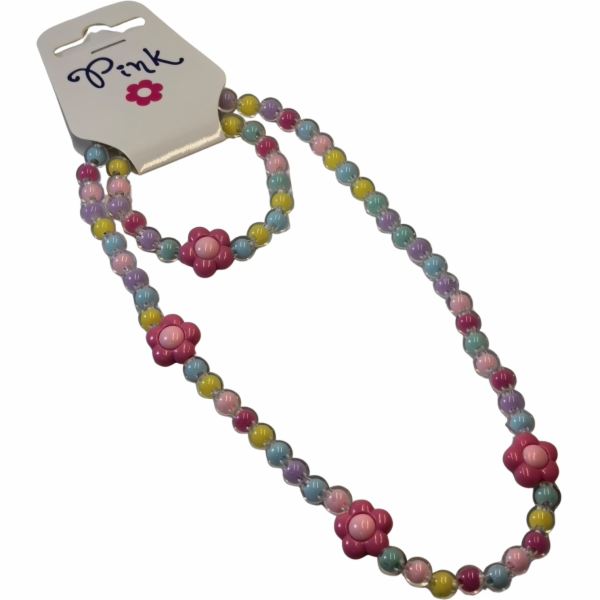 SET Náhrdelník a náramek - Kytka