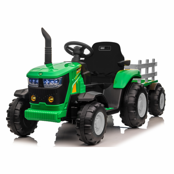 Dětský elektrický traktor FASTRAC s vlečkou + dálkový ovl...
