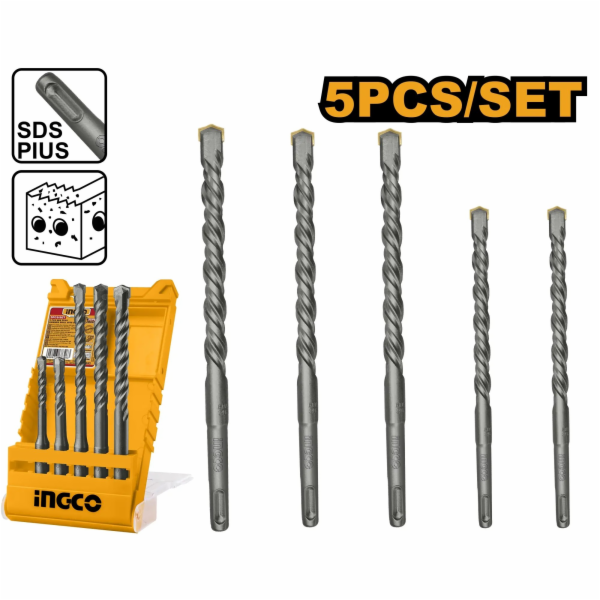 Ingco AKD2052 Vrták do betonu sada 5ks