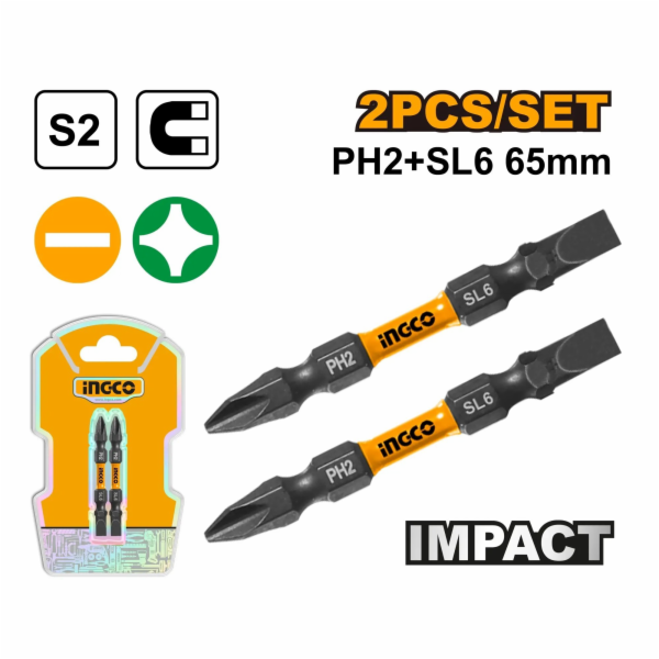 Ingco SDBIM72HL665 Sada bitů 2ks