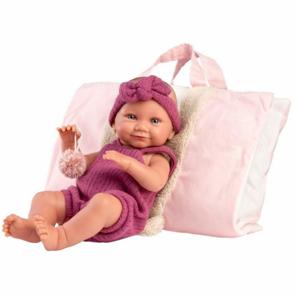Llorens 73812 Vinyl Baby Doll 40 cm Nica v růžové barvě