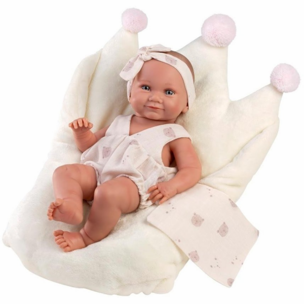 Llorens 73814 Vinyl Baby Doll 40 cm Nica v bílé barvě