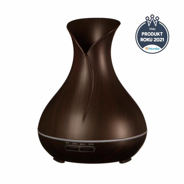 SIXTOL Aroma difuzer Vulcan tmavé dřevo 350ml SIXTOL