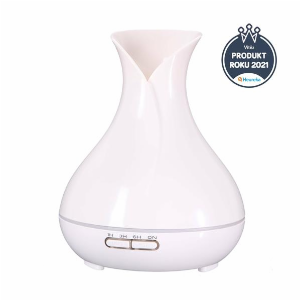 SIXTOL Aroma difuzer Vulcan bílý lesk 350ml SIXTOL