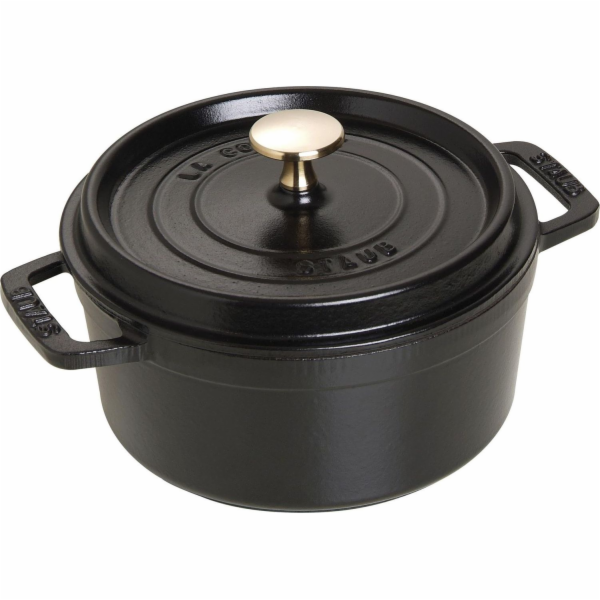 STAUB La Cocotte 1,7 l černý – litinový hrnec s pokličkou