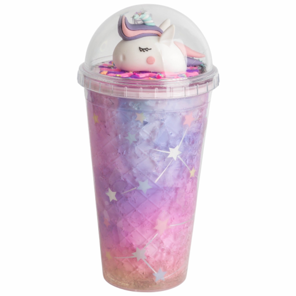 Kelímek s víčkem a brčkem Jednorožec 480ml - více variant