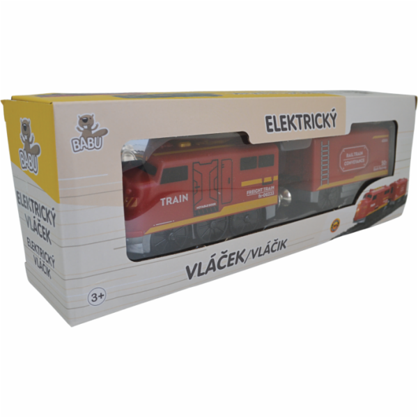 BABU vláčky - Elektrický vláček červený - set 2 ks