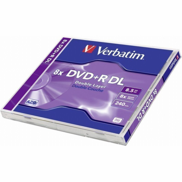 Verbatim DVD+R Double Layer 8x Speed, Jewel Case, 8,5GB