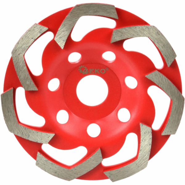 GEKO Kotouč diamantový hrnkový brusný RED 125mmx5x22,23mm...