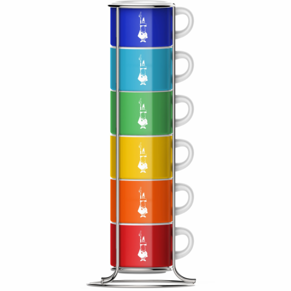 Bialetti SET 6 CUPS COLOR