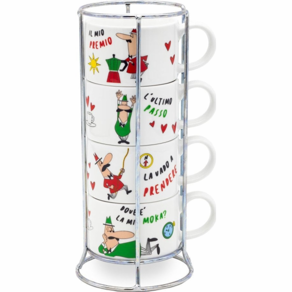 Bialetti SET 4 cap.TRICOLORE