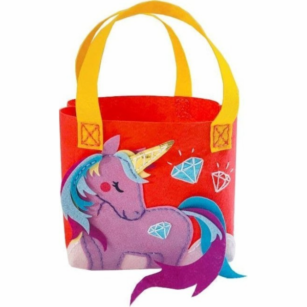 Stnux Kreativní sada Taška s jednorožcem fialová Felt Crafts