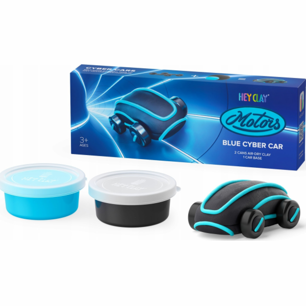 Tm Toys Hey Clay Cyber Auto Modrá Plastelína