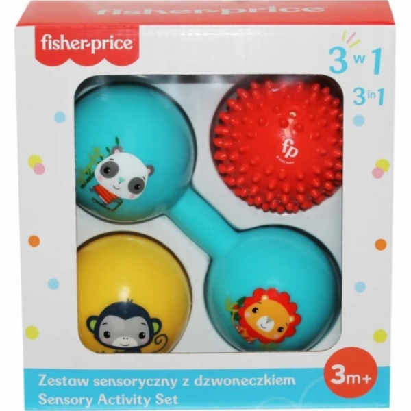 Epee Senzorická sada Fisher Price 3 v 1 se zvonkem