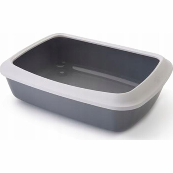 SAVIC IRIZ Kočičí toaleta s okrajem - 42 cm - šedá