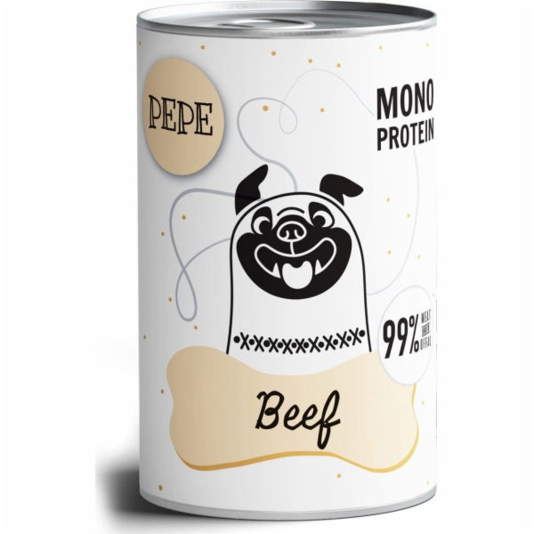 PAKA ZWIERZAKA Pepe Beef - vlhké krmivo pro psy - 400g