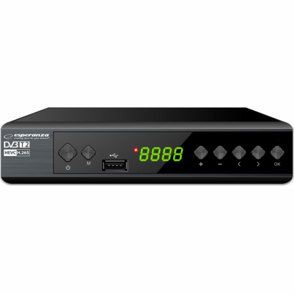 Esperanza Digitální tuner/dekodér DVB-T2 H.265/HEVC