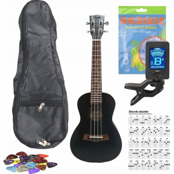 V-TONE UK23 BK - koncertní ukulele 23 