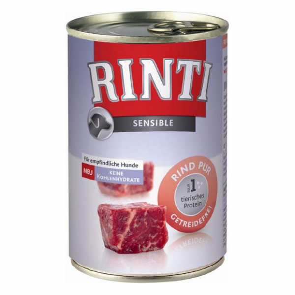 RINTI Singlefleisch Pur Beef - vlhké krmivo pro psy - 400g