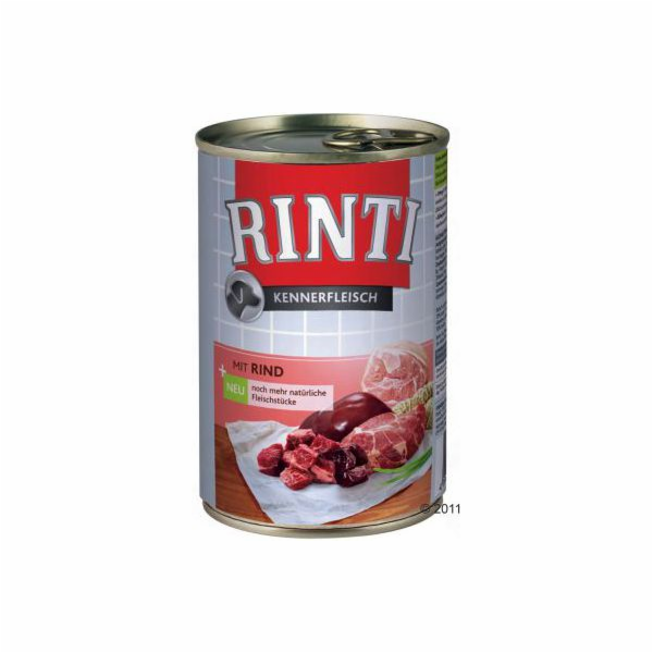RINTI Kennerfleisch Beef - vlhké krmivo pro psy - 400g