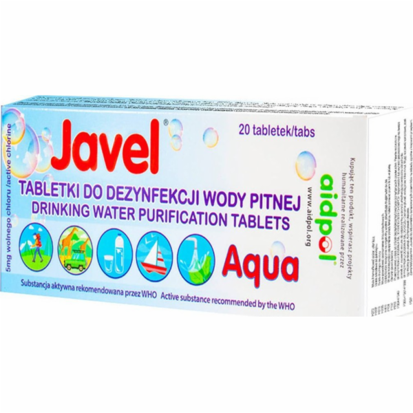 Tablety na dezinfekci vody Javel Aqua 20 ks