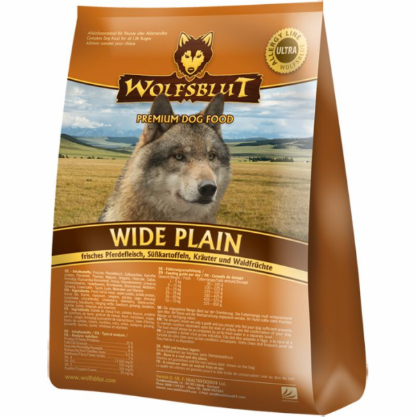 WOLFSBLUT Wide Plain Horse - suché krmivo pro psy - 2kg