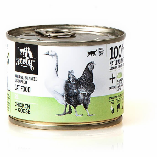 3COTY 29. Chicken and goose - mokré krmivo pro kočky - 180g
