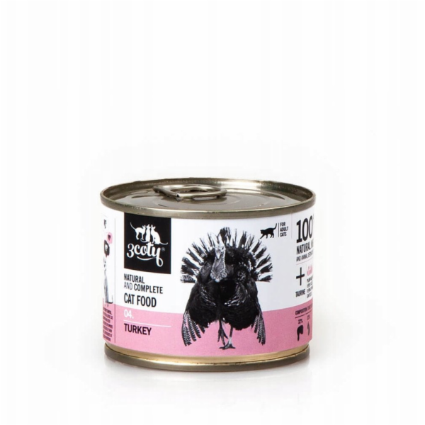 3COTY 04 Turkey - mokré krmivo pro kočky - 180g