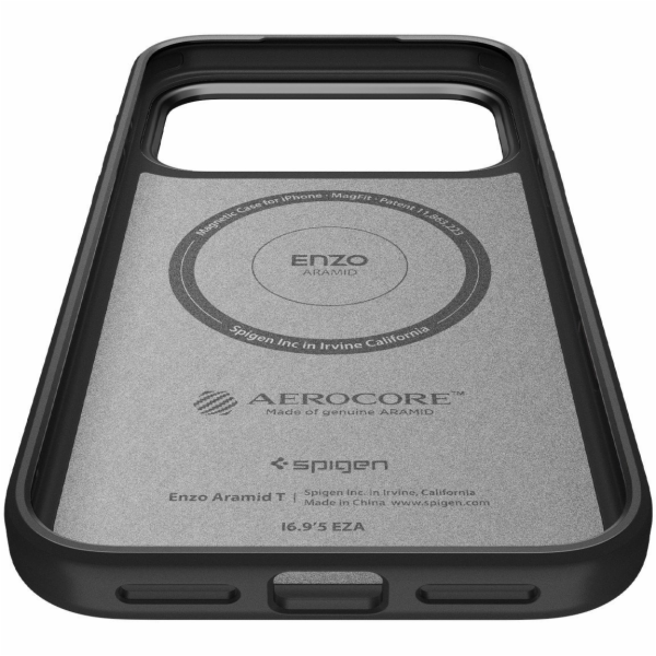 Spigen Enzo Aramid T, black - iPhone 17 Pro